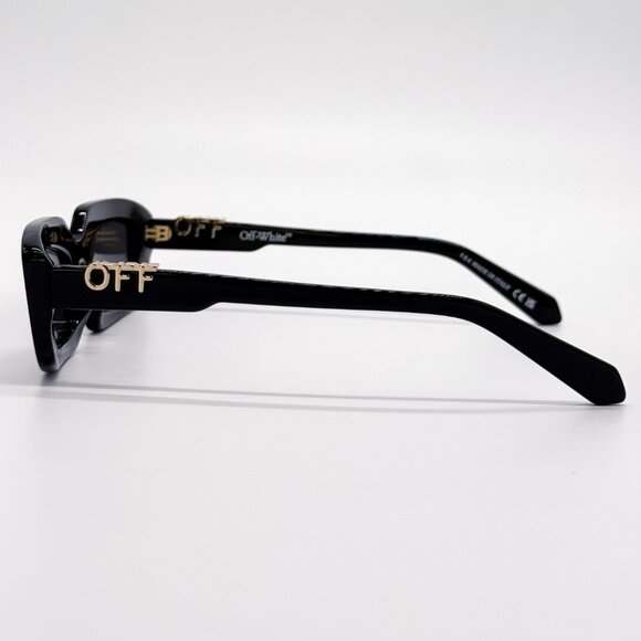 NEW OFF-WHITE OERI13C RENTON 1007 SUNGLASSES WOMEN BLACK SQUARE - Picture 7 of 10